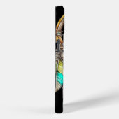 Coques Case-Mate iPhone Turquoise Dreamcatcher Mystical Boho Feathers and  (Verso / Droite)