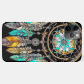 Coques Case-Mate iPhone Turquoise Dreamcatcher Mystical Boho Feathers and  (Dos (Horizontal))