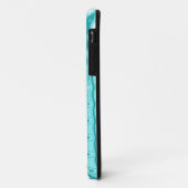 Coques Case-Mate iPhone Turquoise et blanc (Dos/Gauche)