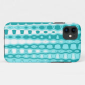 Coques Case-Mate iPhone Turquoise et blanc (Dos (Horizontal))