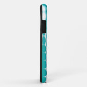 Coques Case-Mate iPhone Turquoise et blanc (Dos/Droite)