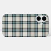 Coques Case-Mate iPhone Turquoise et bleu marine Rustique Plaid (Verso (horizontal))