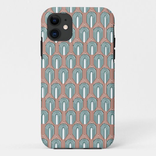 Coques Case-Mate iPhone Turquoise et cuivre (Dos)
