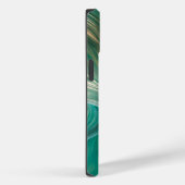 Coques Case-Mate iPhone Turquoise et doré (Verso / Droite)