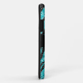 Coques Case-Mate iPhone Turquoise et iPhone noir 5 de parties (Dos/Droite)