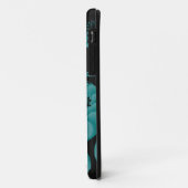 Coques Case-Mate iPhone Turquoise et noir (Dos/Gauche)