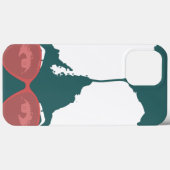 Coques Case-Mate iPhone turquoise fille avec Afro avec lunettes de soleil (Verso (horizontal))