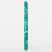 Coques Case-Mate iPhone Turquoise Floral Pride & Prejudice Bookish Citatio (Dos/Droite)