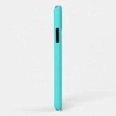 Coques Case-Mate iPhone Turquoise fluorescente de néon (Dos/Droite)