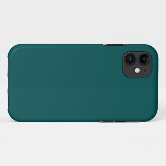 Coques Case-Mate iPhone Turquoise foncé (couleur solide) (Dos (Horizontal))