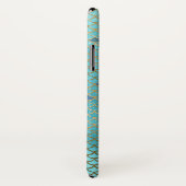 Coques Case-Mate iPhone Turquoise Green Aqua Mermaid Scales Motif (Dos/Droite)
