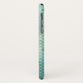 Coques Case-Mate iPhone Turquoise Green Aqua Mermaid Scales Motif (Dos/Gauche)
