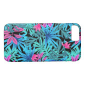Coques Case-Mate iPhone Turquoise hawaïen tropical feuilles de palmier (Dos (Horizontal))