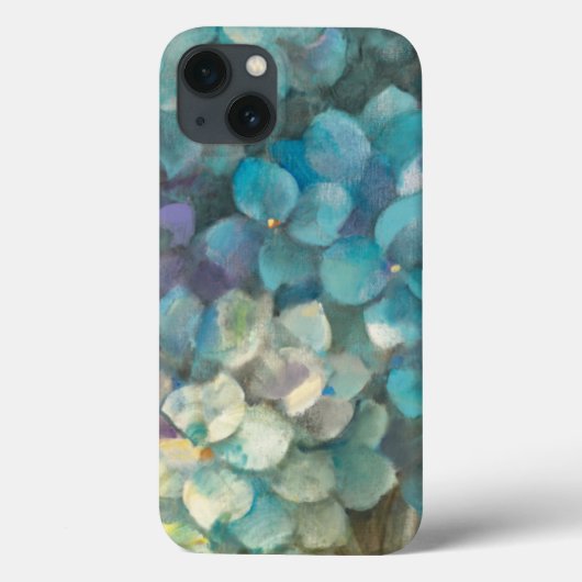 Coques Case-Mate iPhone Turquoise hydrangea (Verso)