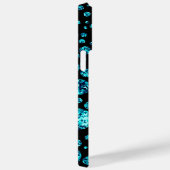 COQUES Case-Mate iPhone TURQUOISE IRIDESCENT DIAMOND LOIN (Verso / Droite)