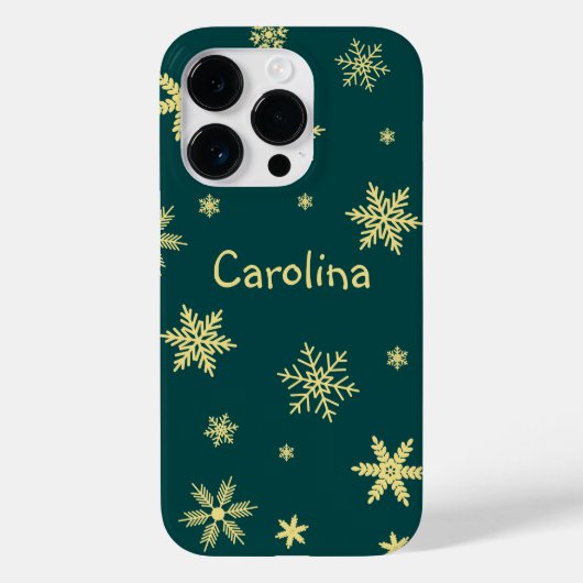 Coques Case-Mate iPhone turquoise jaune d'hiver nom du motif (Verso)