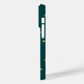 Coques Case-Mate iPhone turquoise jaune d'hiver nom du motif (Verso / Gauche)