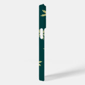 Coques Case-Mate iPhone turquoise jaune d'hiver nom du motif (Verso / Droite)