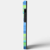 Coques Case-Mate iPhone Turquoise Lime Vert Motif d'aquarelle (Verso / Gauche)