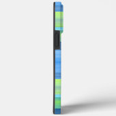 Coques Case-Mate iPhone Turquoise Lime Vert Motif d'aquarelle (Verso / Droite)