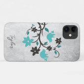 Coques Case-Mate iPhone Turquoise Lovebirds Coque-coque iphone personnalis (Dos (Horizontal))