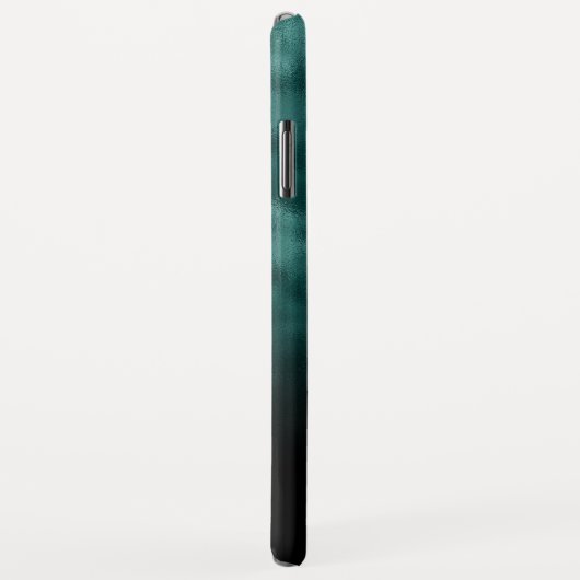 Coques Case-Mate iPhone Turquoise métallique bleu vert Monogramme Girly Sc (Dos/Droite)