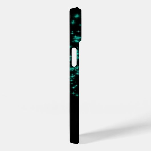 Coques Case-Mate iPhone Turquoise Parkling Ombre Parties scintillant Star (Verso / Droite)