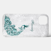 Coques Case-Mate iPhone Turquoise Peacock Coque-coque iphone personnalisé (Verso (horizontal))