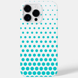 Coque Pour Pour iPhone 14 Pro Max Turquoise Pois Moderne Blanc