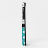 Coques Case-Mate iPhone Turquoise Polka Dot Fade Zebra Imprimer iPhone 5 C (Dos/Gauche)