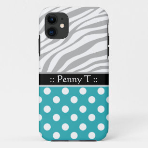 Etui iPhone Case-Mate Turquoise Polka Dot Fade Zebra Imprimer iPhone 5 C