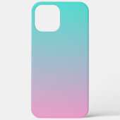 Coques Case-Mate iPhone Turquoise Rose Ombré (Verso)