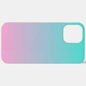 Coques Case-Mate iPhone Turquoise Rose Ombré (Verso / Droite)