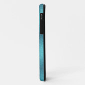 Coques Case-Mate iPhone Turquoise sarcelle agate aqua monogramme ajouter l (Dos/Gauche)