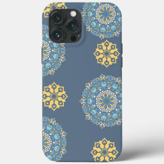 Case-Mate iPhone Case Turquoise Turquoise bleu et jaune Mandala Art Moti