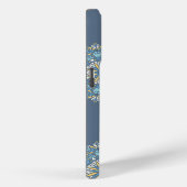 Coques Case-Mate iPhone Turquoise Turquoise bleu et jaune Mandala Art Moti (Verso / Droite)