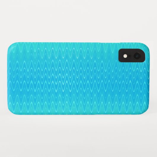 Coques Case-Mate iPhone Turquoise Turquoise bleu vert Motif Zigzag (Dos (Horizontal))