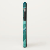 Coques Case-Mate iPhone Turquoise Turquoise molle Marbre Agate Glam #1 #dé (Dos/Gauche)