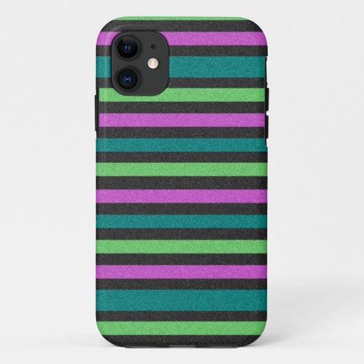 Coques Case-Mate iPhone Turquoise, Vert citron, Parties scintillant rose c (Dos)