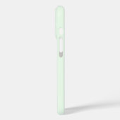 Coques Case-Mate iPhone Turquoise Vert Doux Pale Blanc Pastel Couleur Soli (Verso / Gauche)
