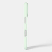 Coques Case-Mate iPhone Turquoise Vert Doux Pale Blanc Pastel Couleur Soli (Verso / Droite)