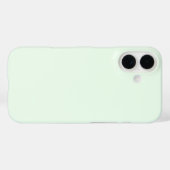 Coques Case-Mate iPhone Turquoise Vert Doux Pale Blanc Pastel Couleur Soli (Verso (horizontal))
