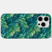 Coques Case-Mate iPhone Turquoise, Vert, Turquoise, Style Plumes (Verso (horizontal))
