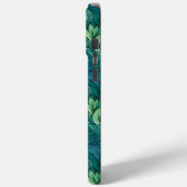 Coques Case-Mate iPhone Turquoise, Vert, Turquoise, Style Plumes (Verso / Gauche)