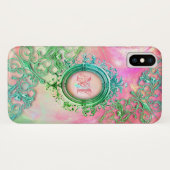 Coques Case-Mate iPhone Turquoise vif victorien opal (Dos (Horizontal))