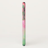 Coques Case-Mate iPhone Turquoise vif victorien opal (Dos/Gauche)
