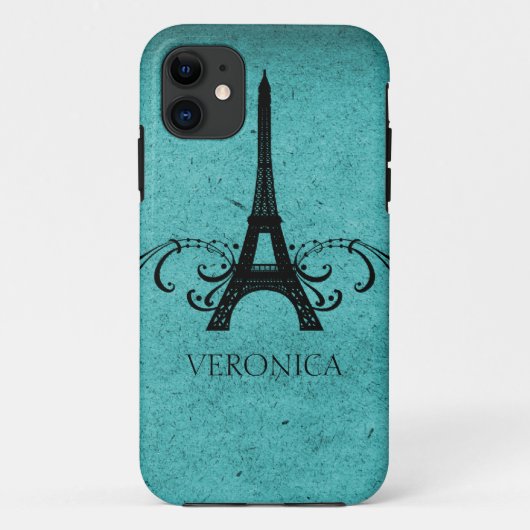 Coques Case-Mate iPhone Turquoise Vintage (Dos)