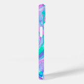 Coques Case-Mate iPhone Turquoise violet Abstrait Twist (Verso / Droite)