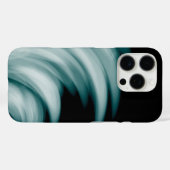 Coques Case-Mate iPhone Turquoises traits blancs (Verso (horizontal))