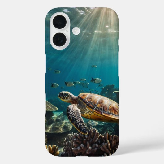 Coques Case-Mate iPhone Turtle Swim (Verso)